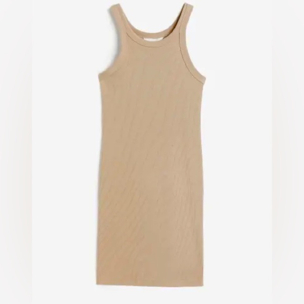 H&M cotton ribbed dress